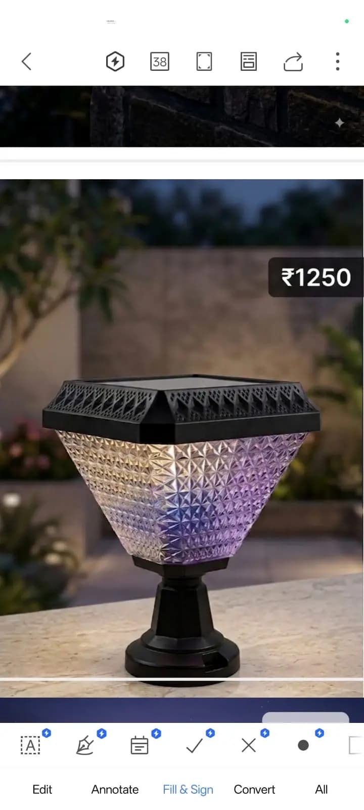 Solar gate light RGB