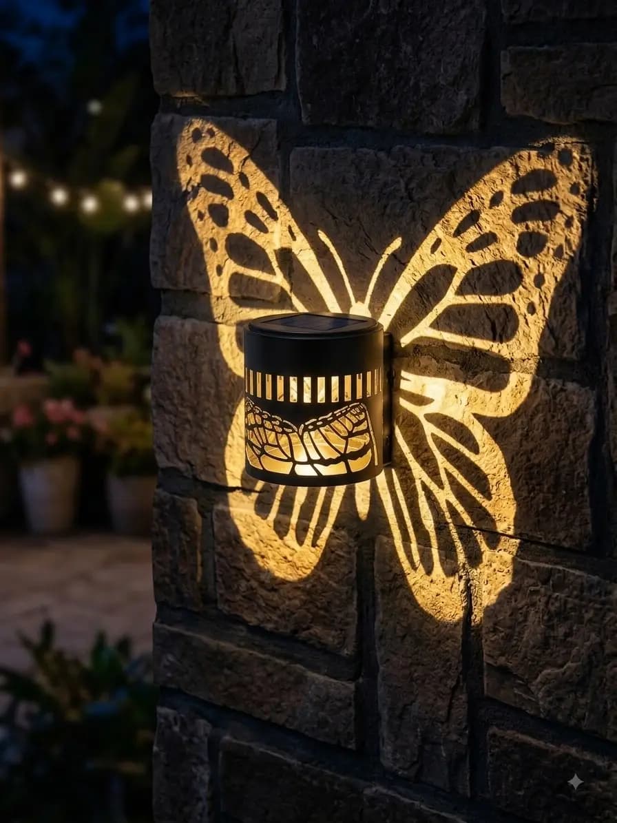 Solar butterfly light