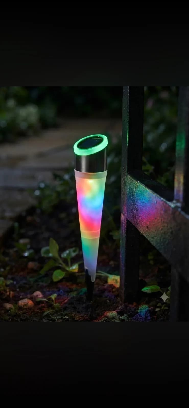 Solar garden light RGB