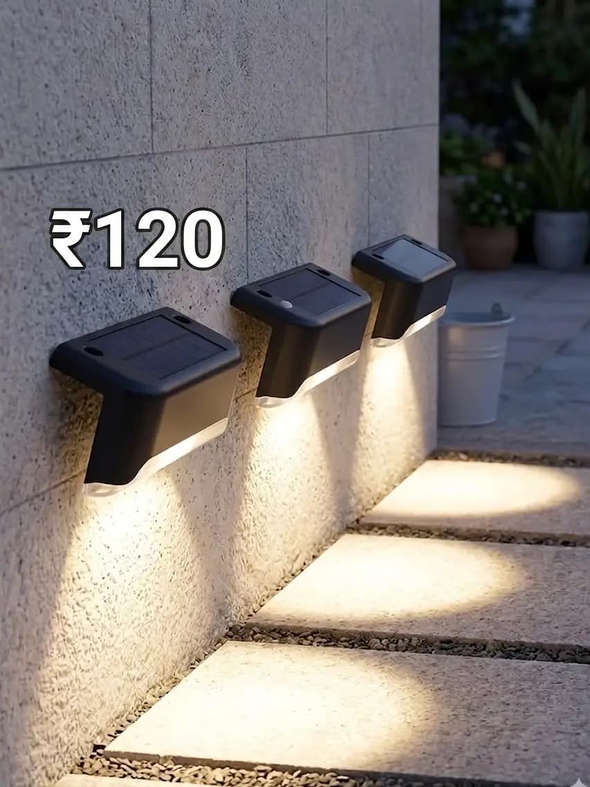Solar led step light